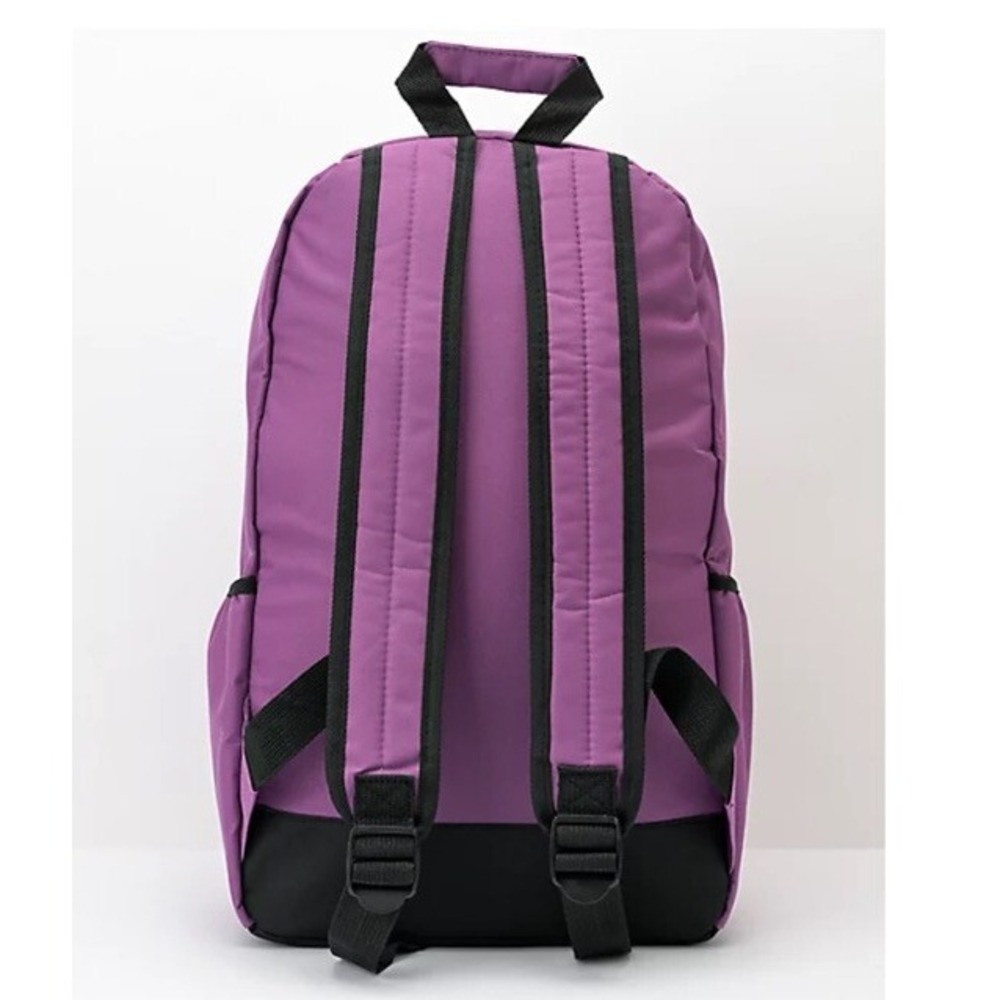A-Lab Purple Trippy Mushroom Sun & Cloud Canvas Backpack NWT - Picture 3 of 5